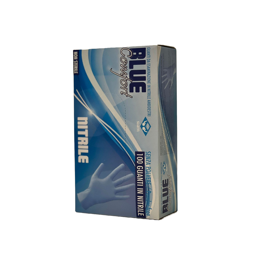 GUANTI IN NITRILE SENZA POLVERE 1 CT DA 10 CNF
